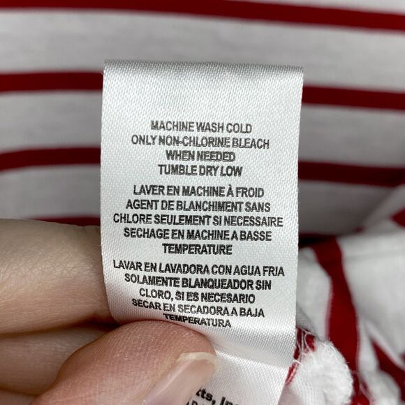 Ruffle Butts Red White Striped Ruffle Sleeve Long Sleeve Shirt Holiday Size 4T - Picture 8 of 8